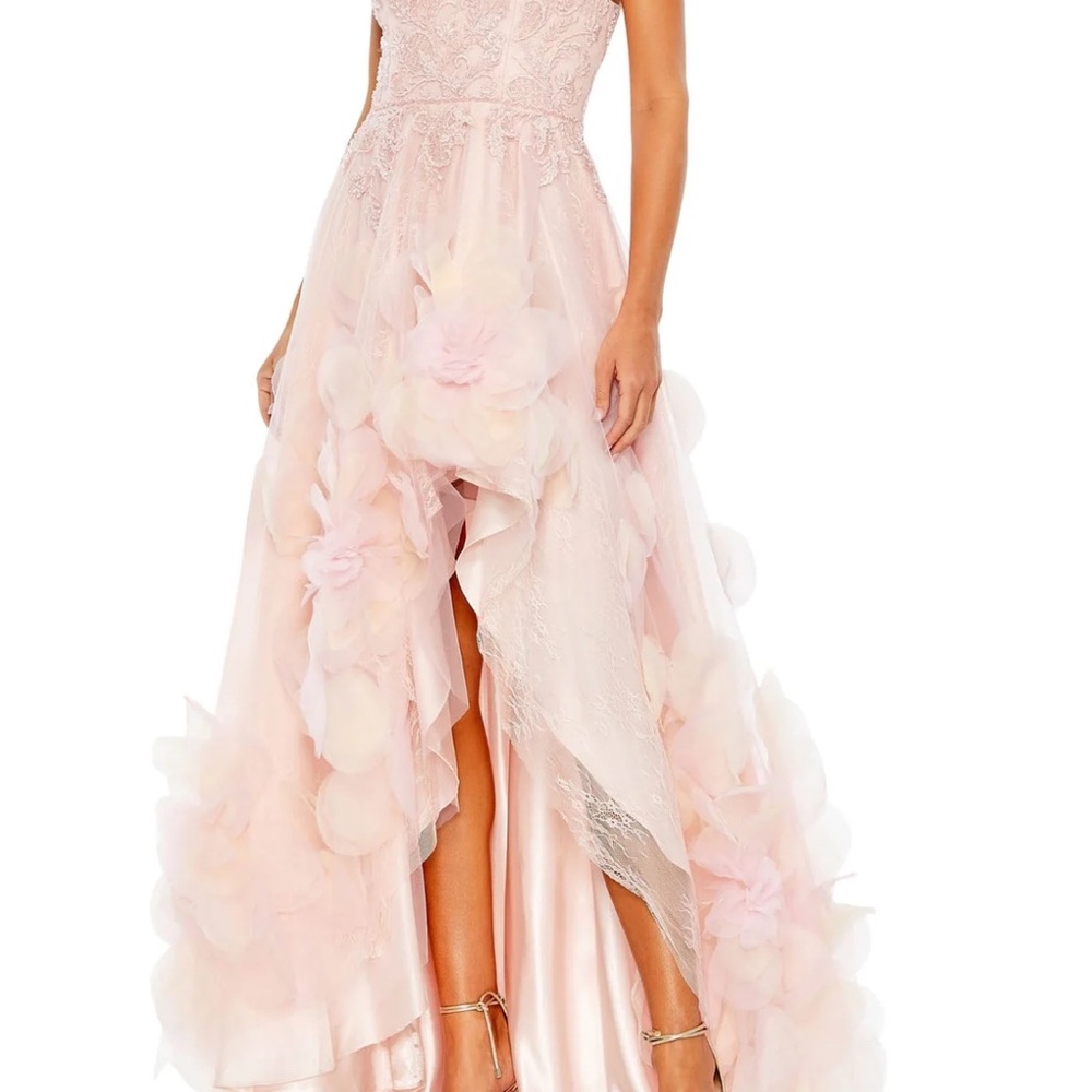 Mac Duggal Pink High Low Dress